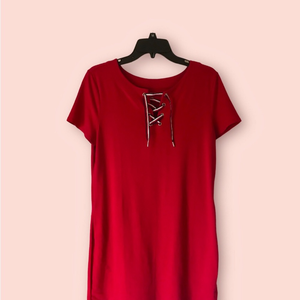 Tommy Hilfiger Red Cotton Dress